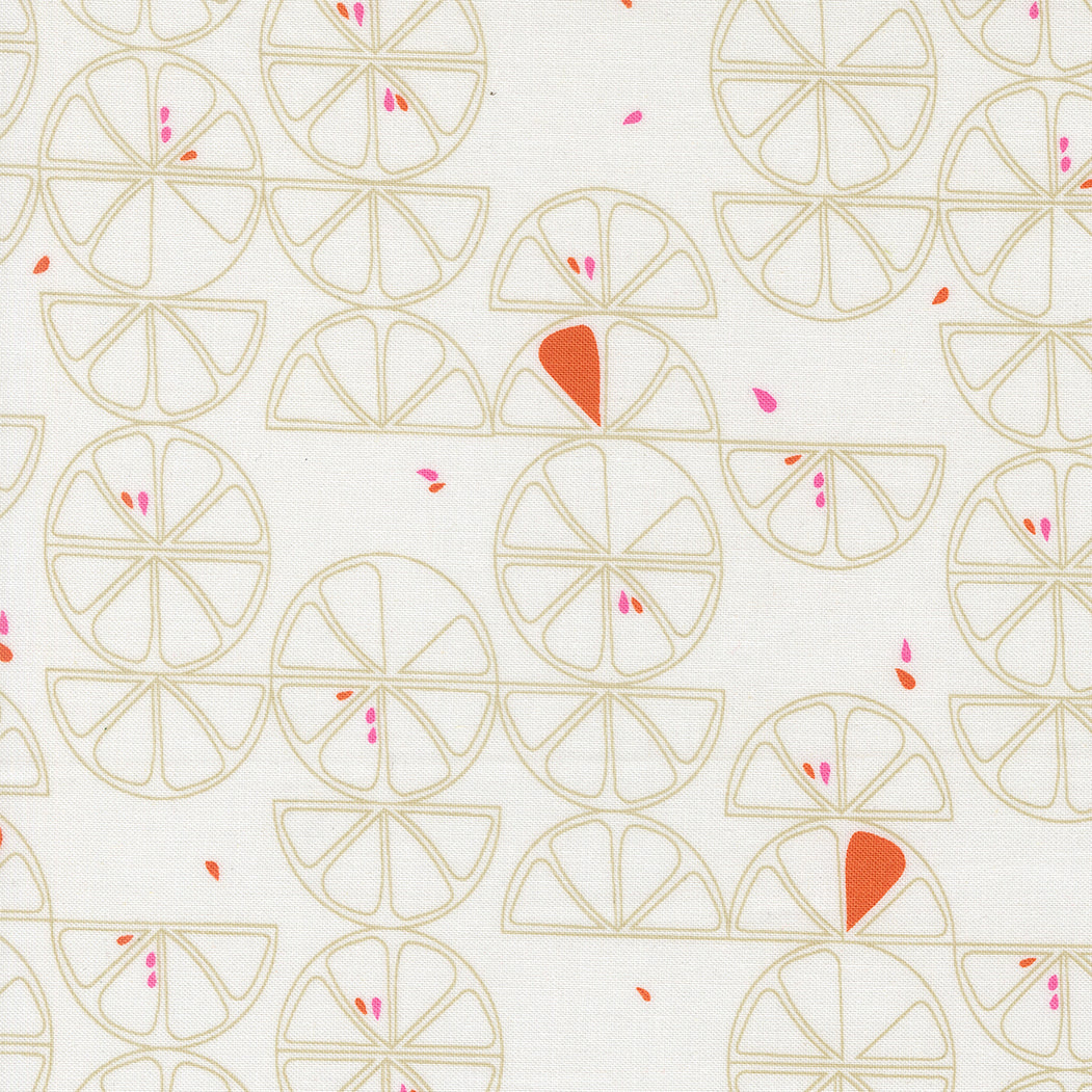Moda-Lemon Slice Coconut-fabric-gather here online