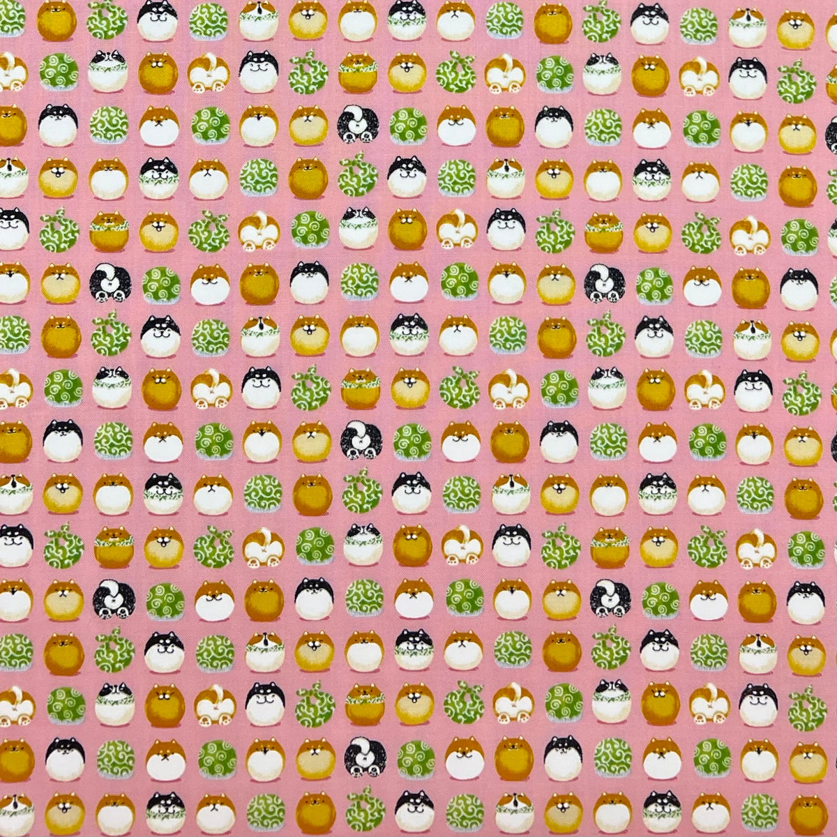 Westex-Special Delivery Shiba Inu on Cotton Sheeting-fabric-gather here online