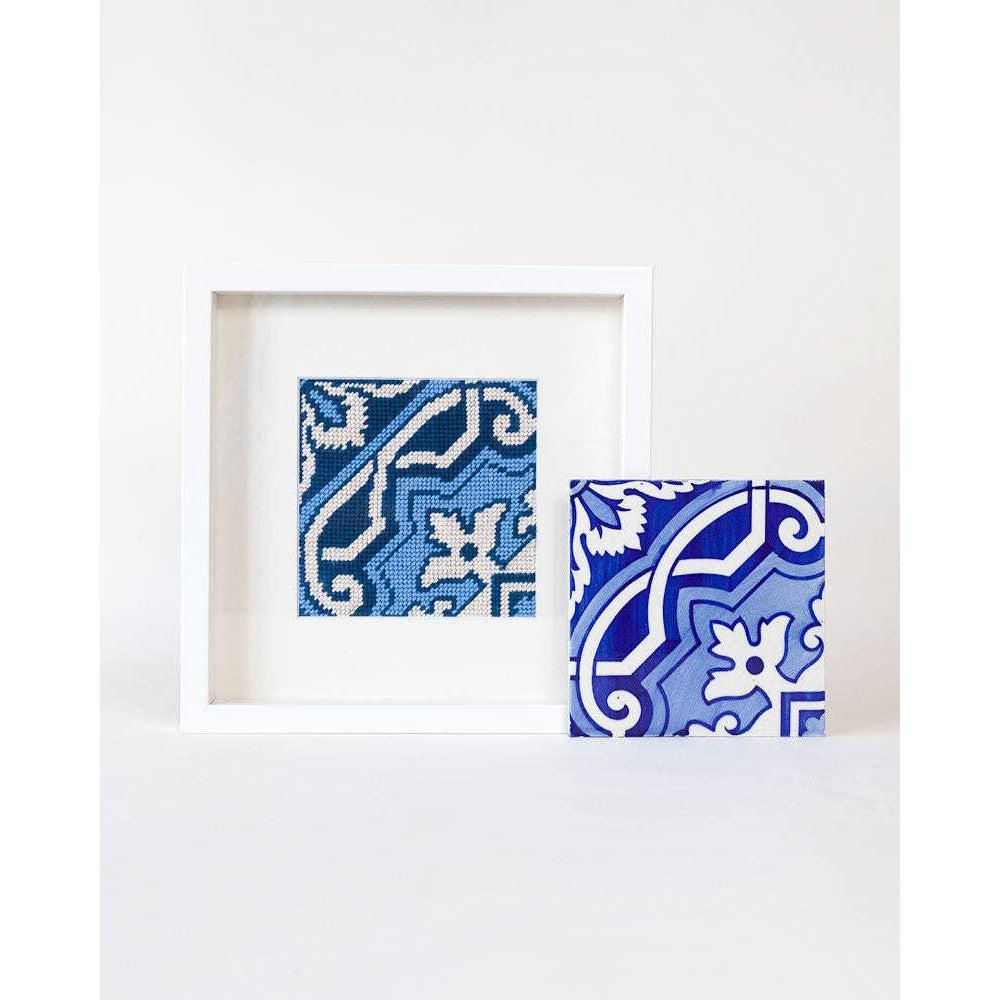 Unwind Studio-Portuguese Tiles Needlepoint Kit - Fontainhas-embroidery kit-gather here online