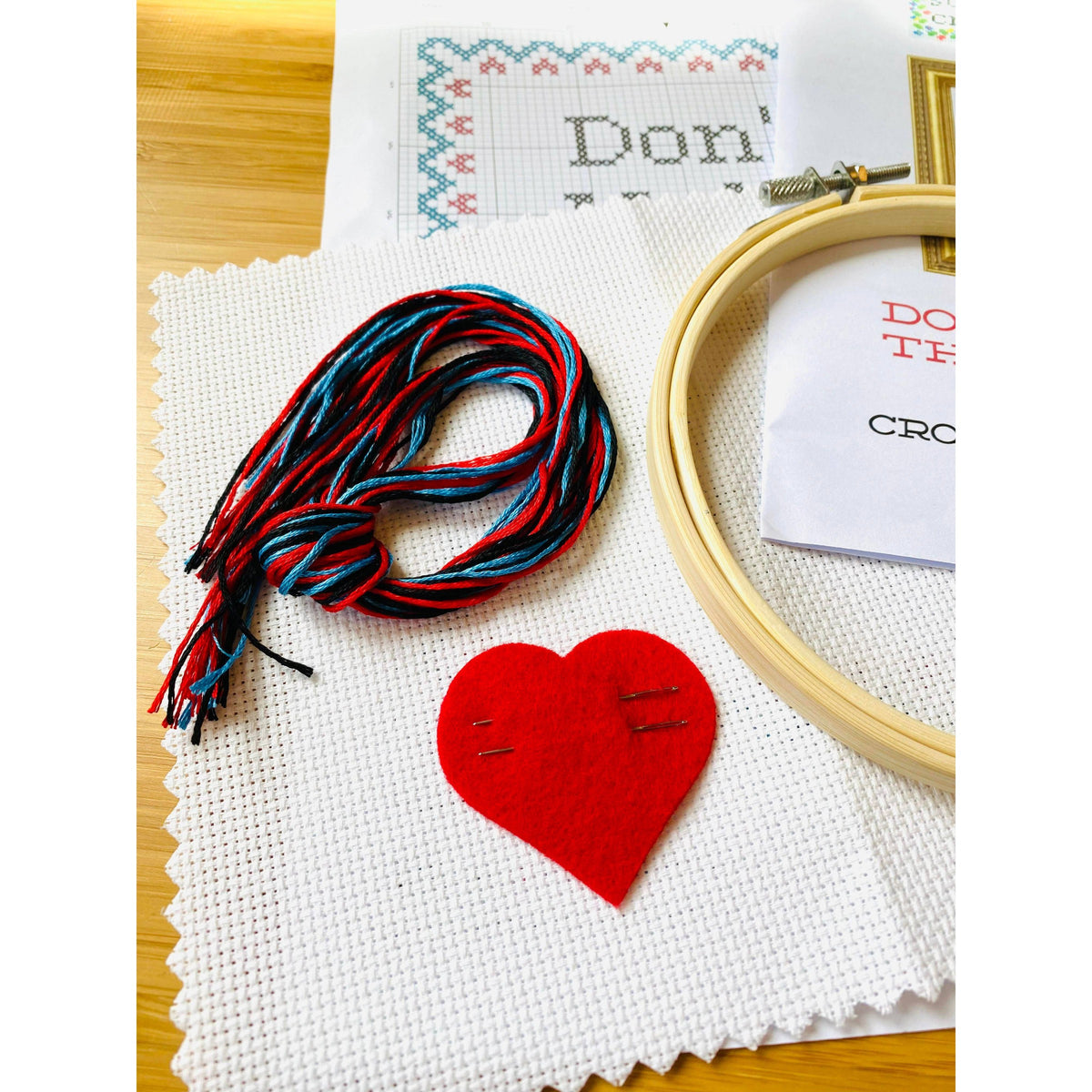 Subversive Cross Stitch-Fresh Out of F*cks-xstitch kit-Deluxe Kit-gather here online