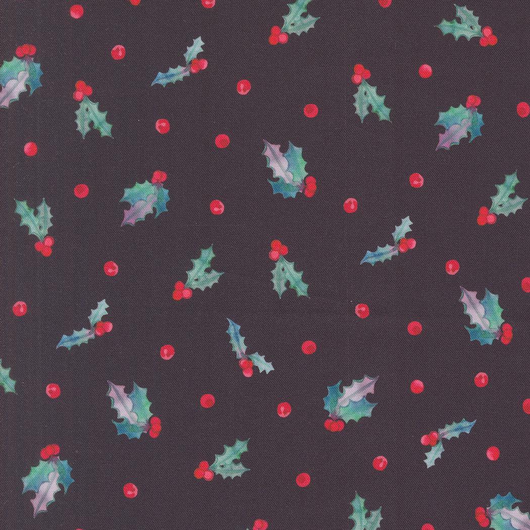 Moda-Holly Berry Coal-fabric-gather here online