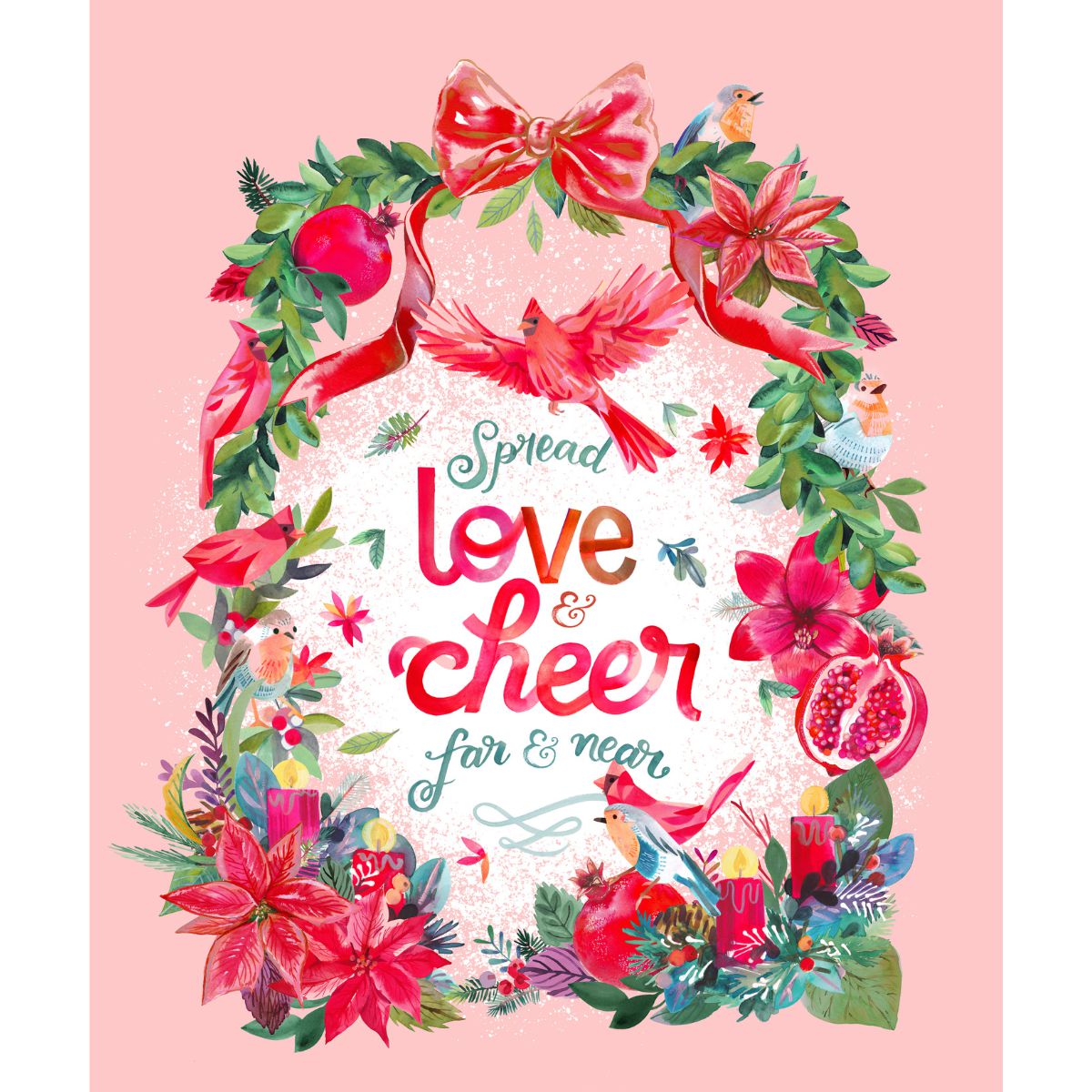 Moda-Love And Cheer Panel-fabric panel-gather here online