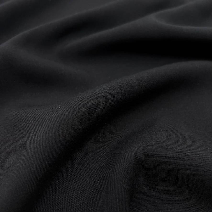 Lady McElroy-Shelly Challis - Black-fabric-gather here online