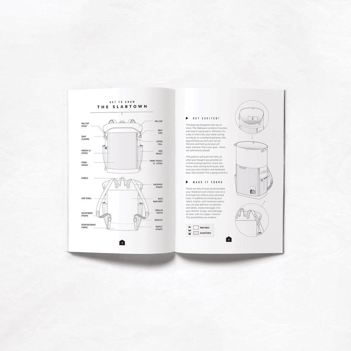 Klum House Workshop-Slabtown Backpack Pattern-sewing pattern-gather here online