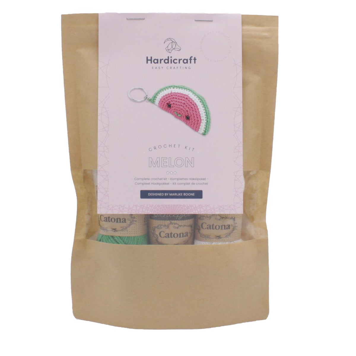 Hardicraft-DIY Crochet Kit - Melon Keychain-knitting / crochet kit-gather here online