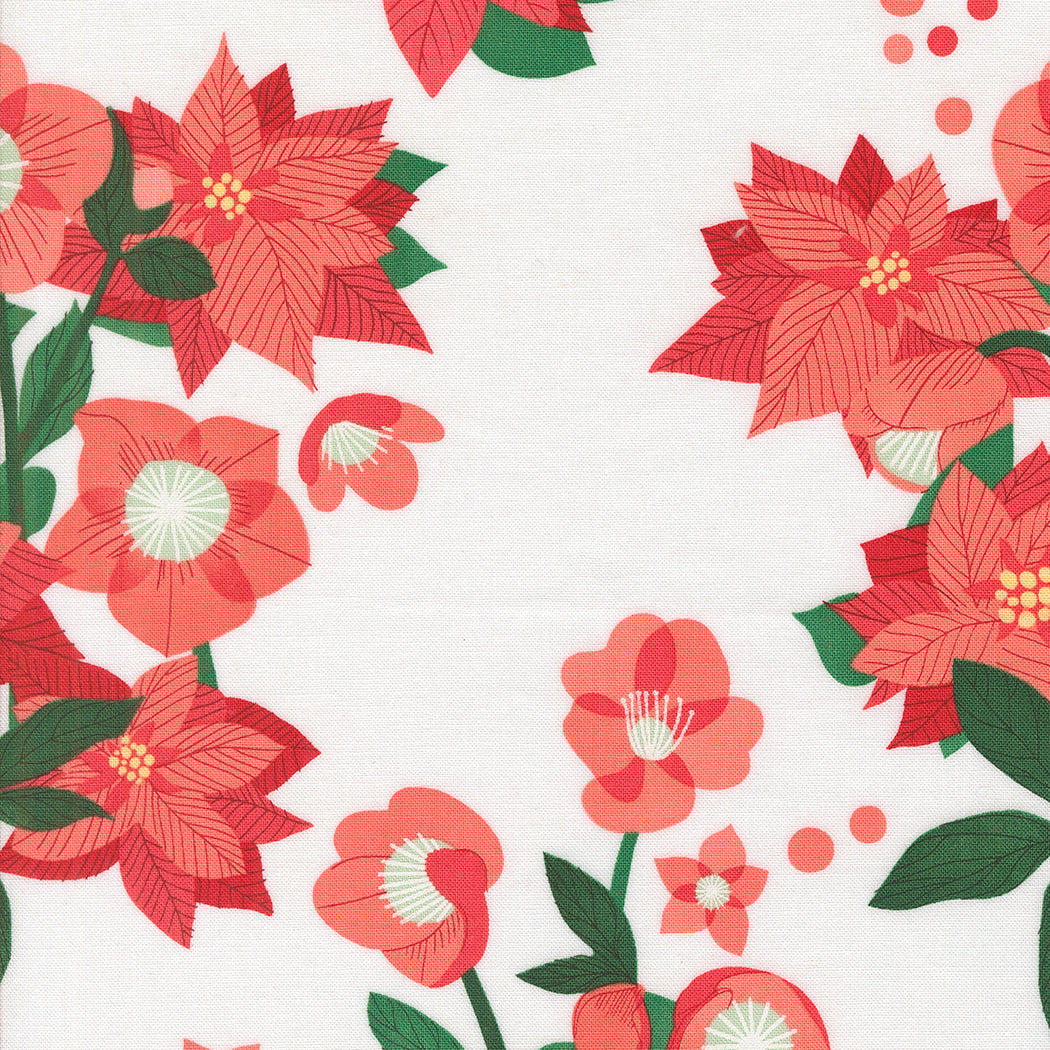 Moda-Poinsettia Snow-fabric-gather here online