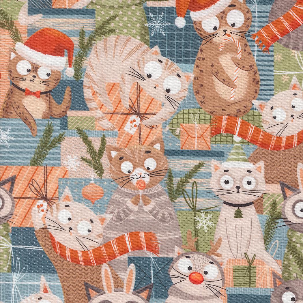 Moda-Jolly Kitties Multi-fabric-gather here online