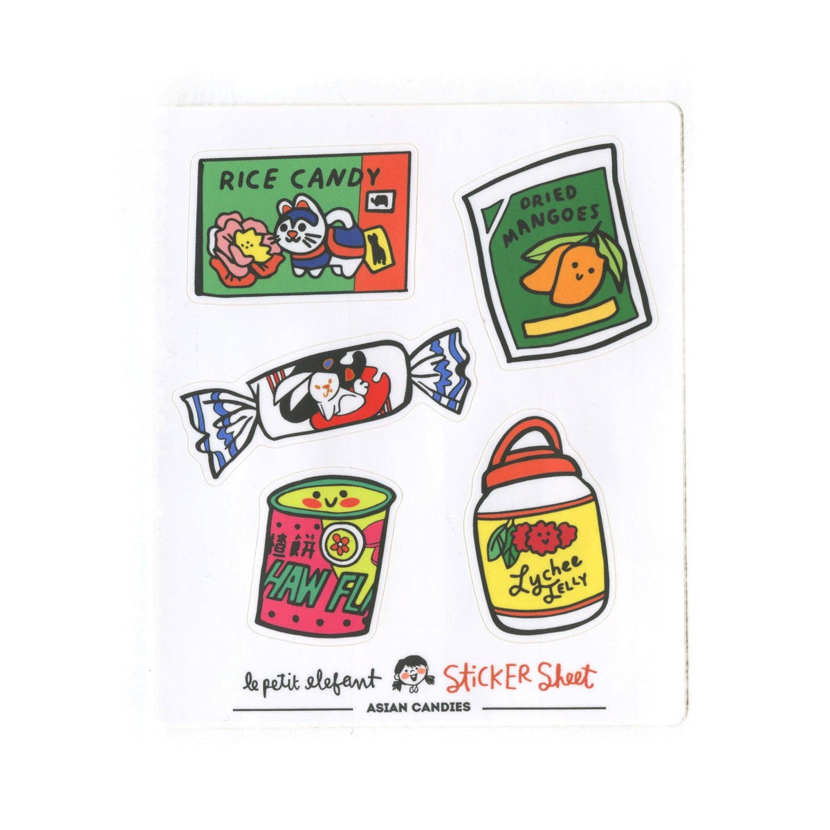Le Petit Elefant-Asian Candies Sticker Sheet-sticker-gather here online