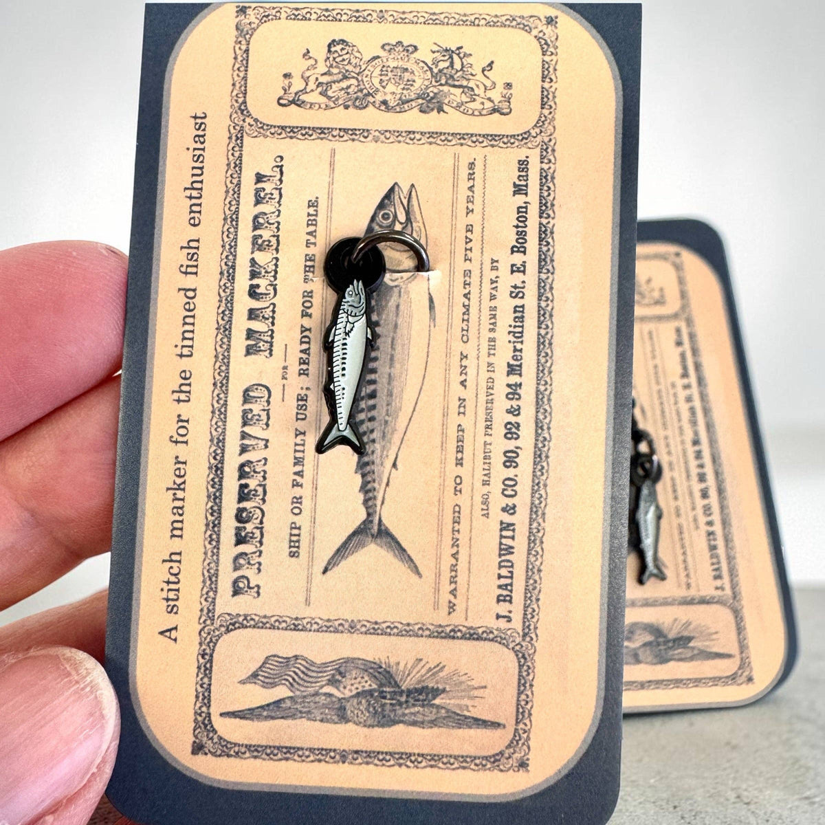 Firefly Notes-Mackerel Enamel Stitch Marker Single-craft organizer-gather here online
