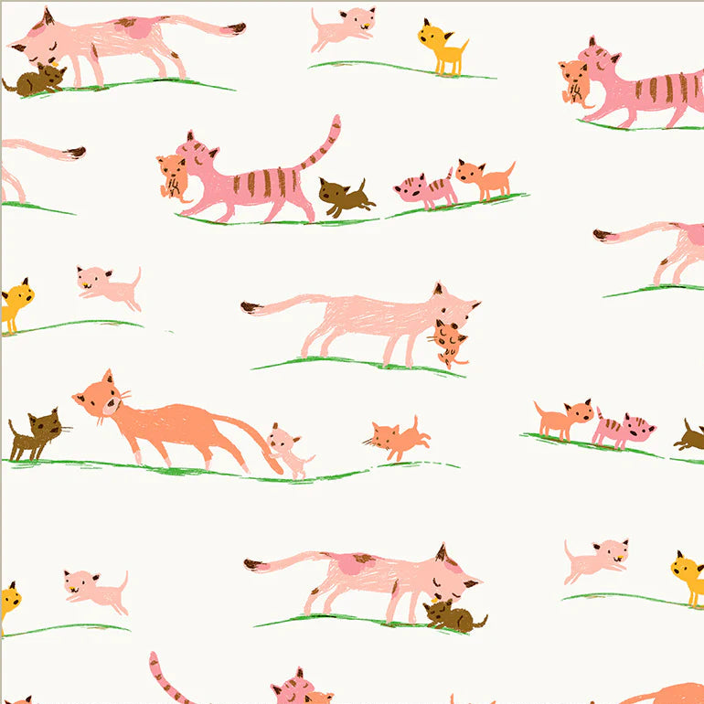 Windham Fabrics-Marching Cats-fabric-gather here online
