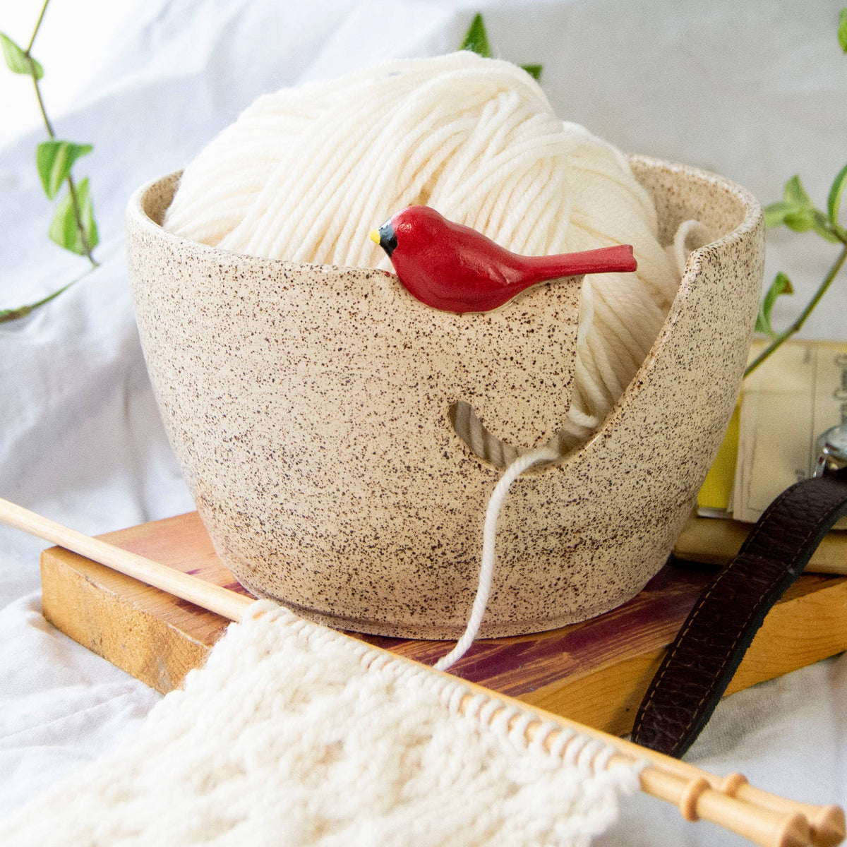 Cōppa Cōllaborative-Cardinal Yarn Bowl-gather here online