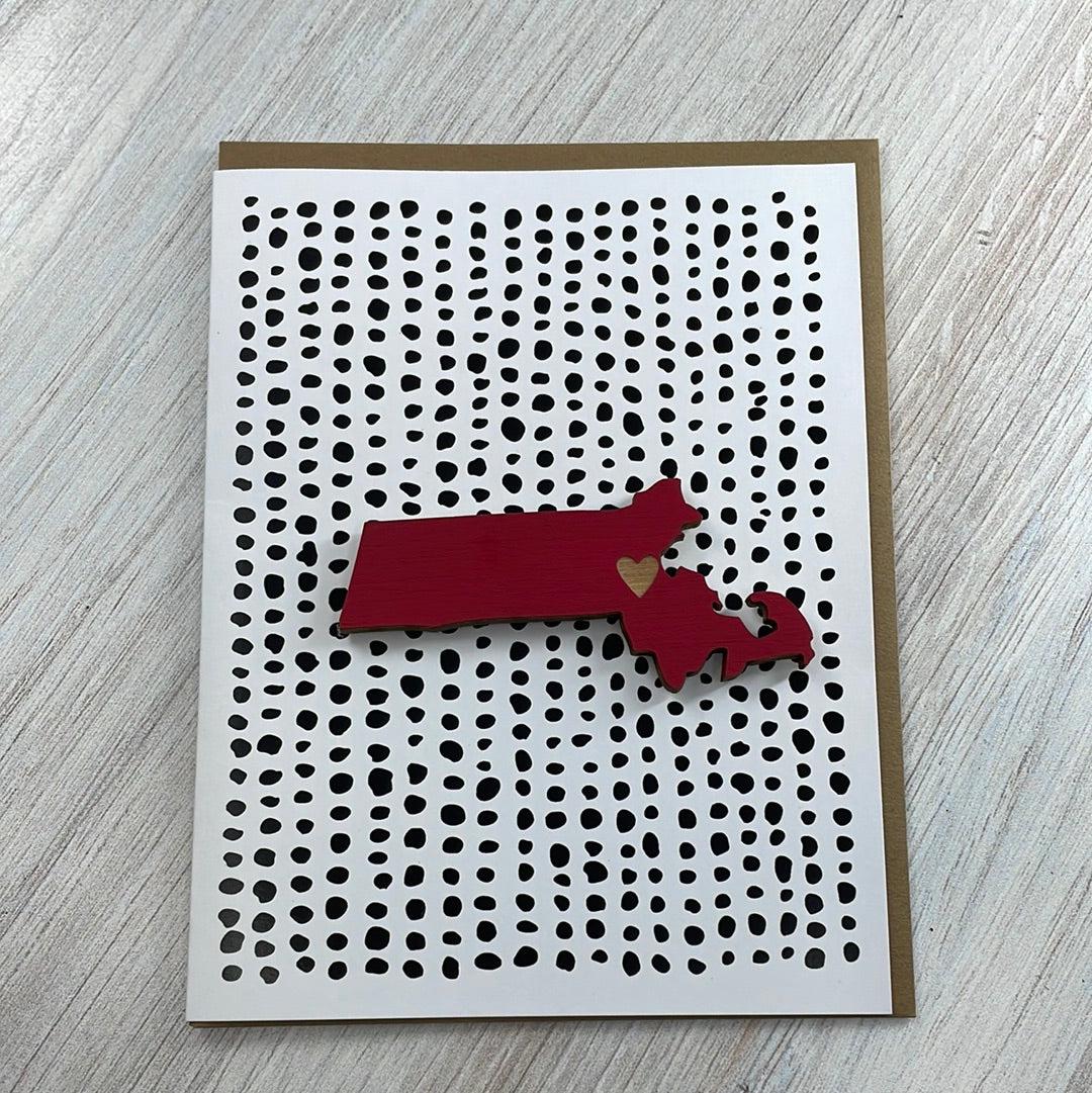 SnowMade-Massachusetts Heart Magnet with Card-greeting card-gather here online