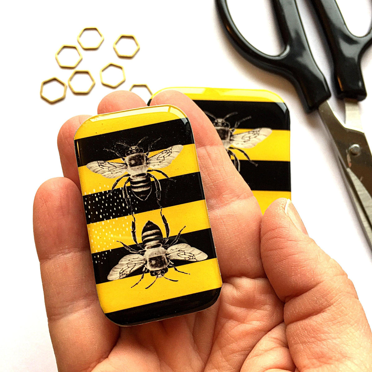 Firefly Notes-Bee Small Notions Tin-craft organizer-gather here online