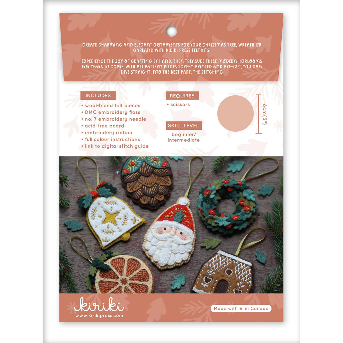 Dried Orange - Felt Ornament Kit