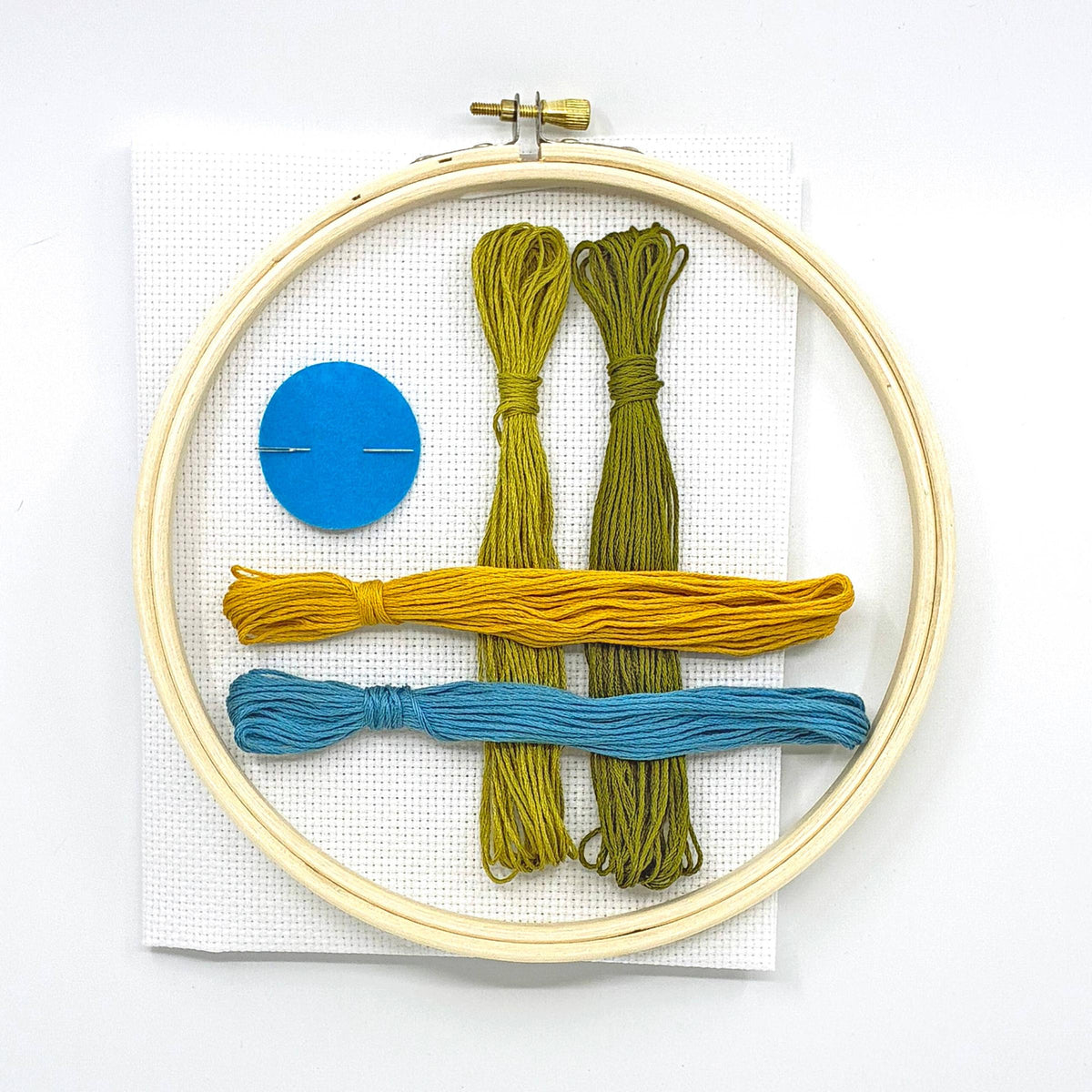 Budgiegoods-Forget Me Not Beginner Cross Stitch Kit-xstitch kit-gather here online