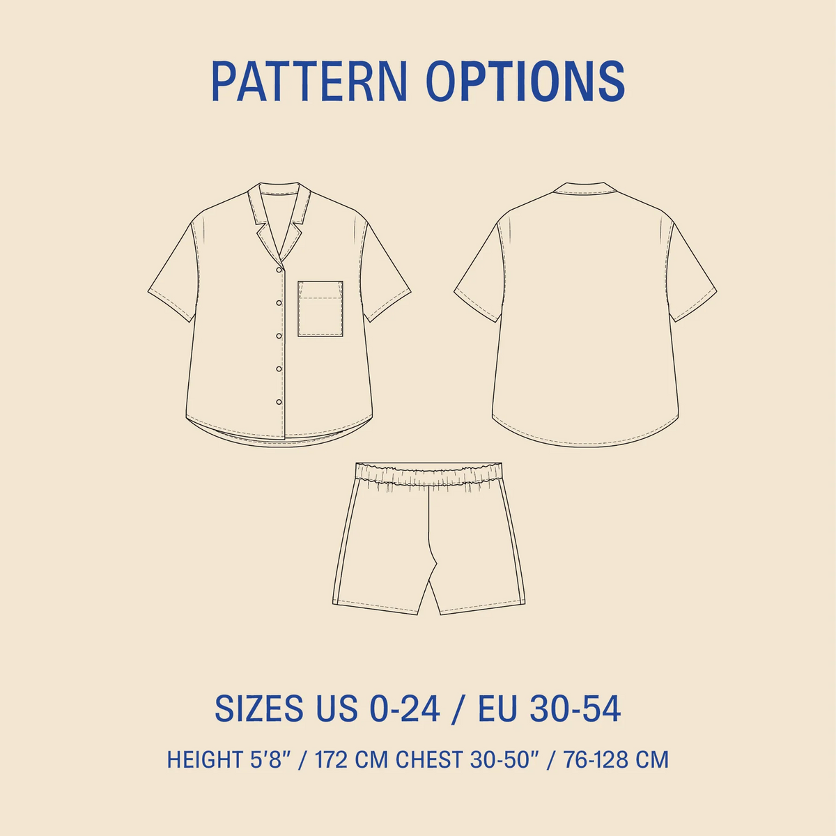 Wardrobe By Me-Camp Shirt & Shorts Pattern-sewing pattern-gather here online