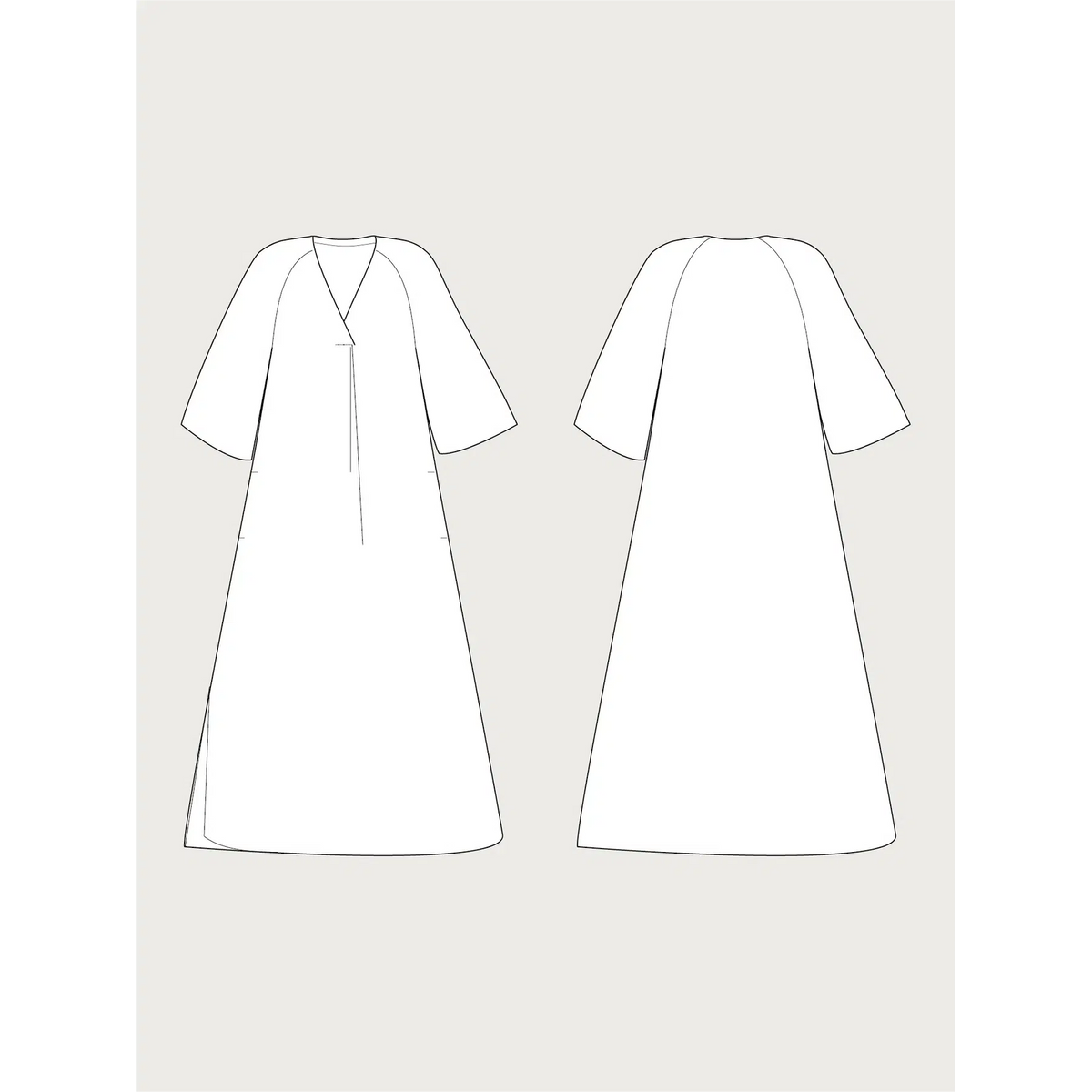 Assembly Line-Kaftan Dress Pattern-sewing pattern-gather here online