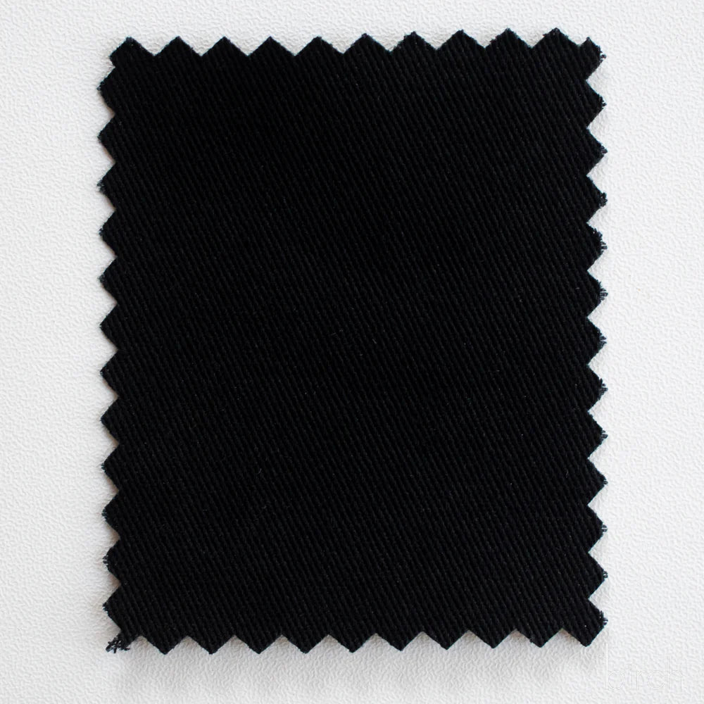 Birch Organic Fabrics-Organic Solid Twill-fabric-Black-gather here online