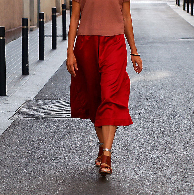 Liesl + Co-Girl Friday Culottes Pattern - PDF DOWNLOAD-sewing pattern-gather here online