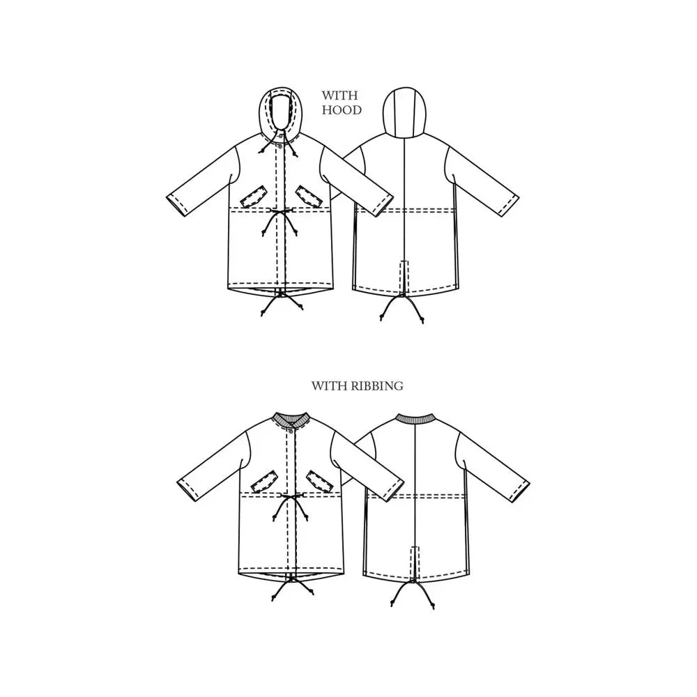 Merchant & Mills-TN34 Parka Pattern - PDF DOWNLOAD-sewing pattern-gather here online