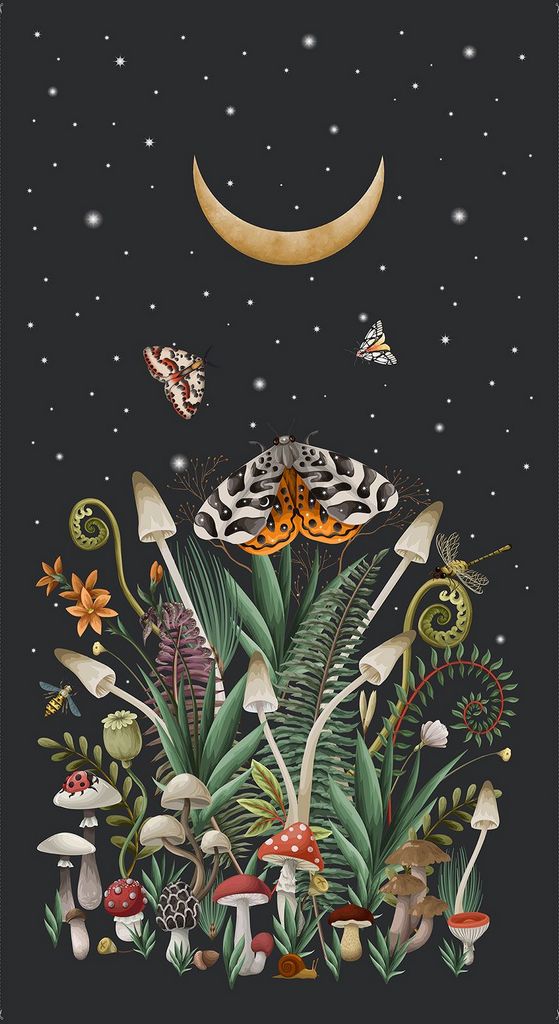 Dear Stella-Moth to a Flame Panel-fabric panel-gather here online