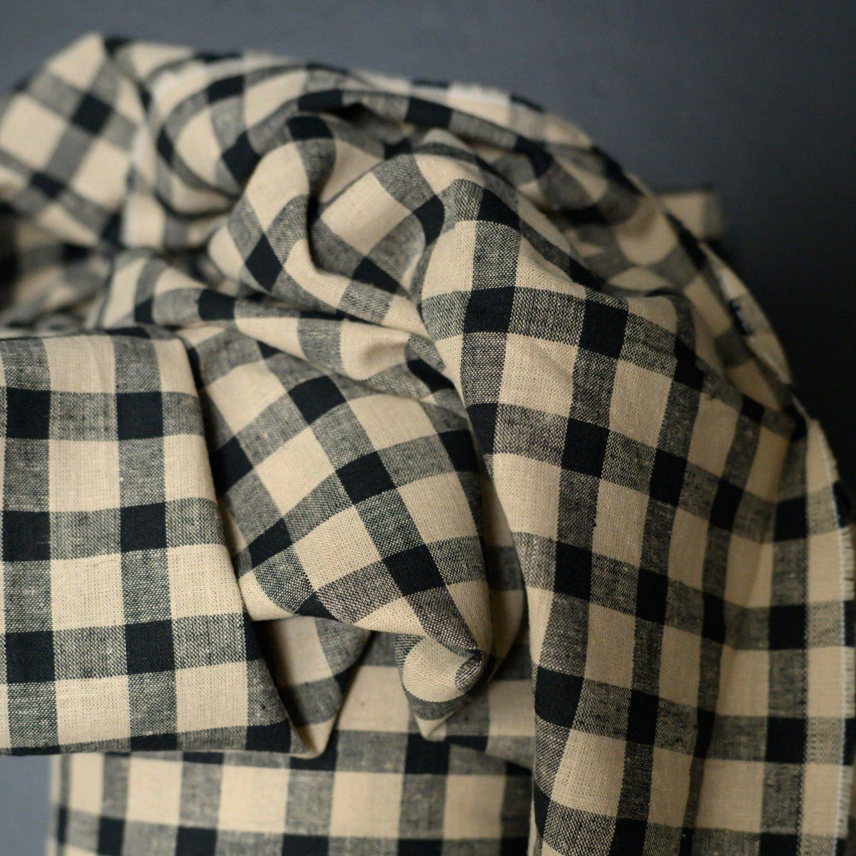 Merchant & Mills-Piper Gingham Cotton/Linen-fabric-gather here online