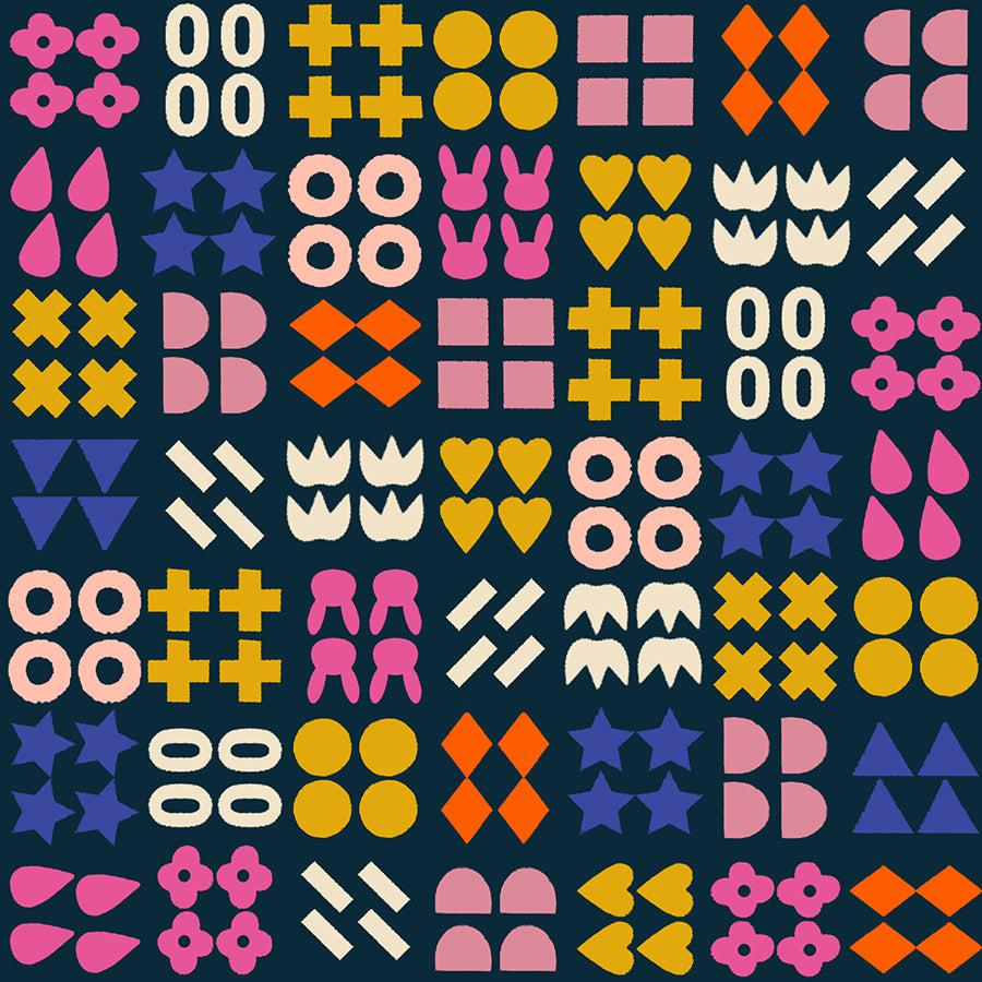 Ruby Star Society-Shapely Teal Navy-fabric-gather here online