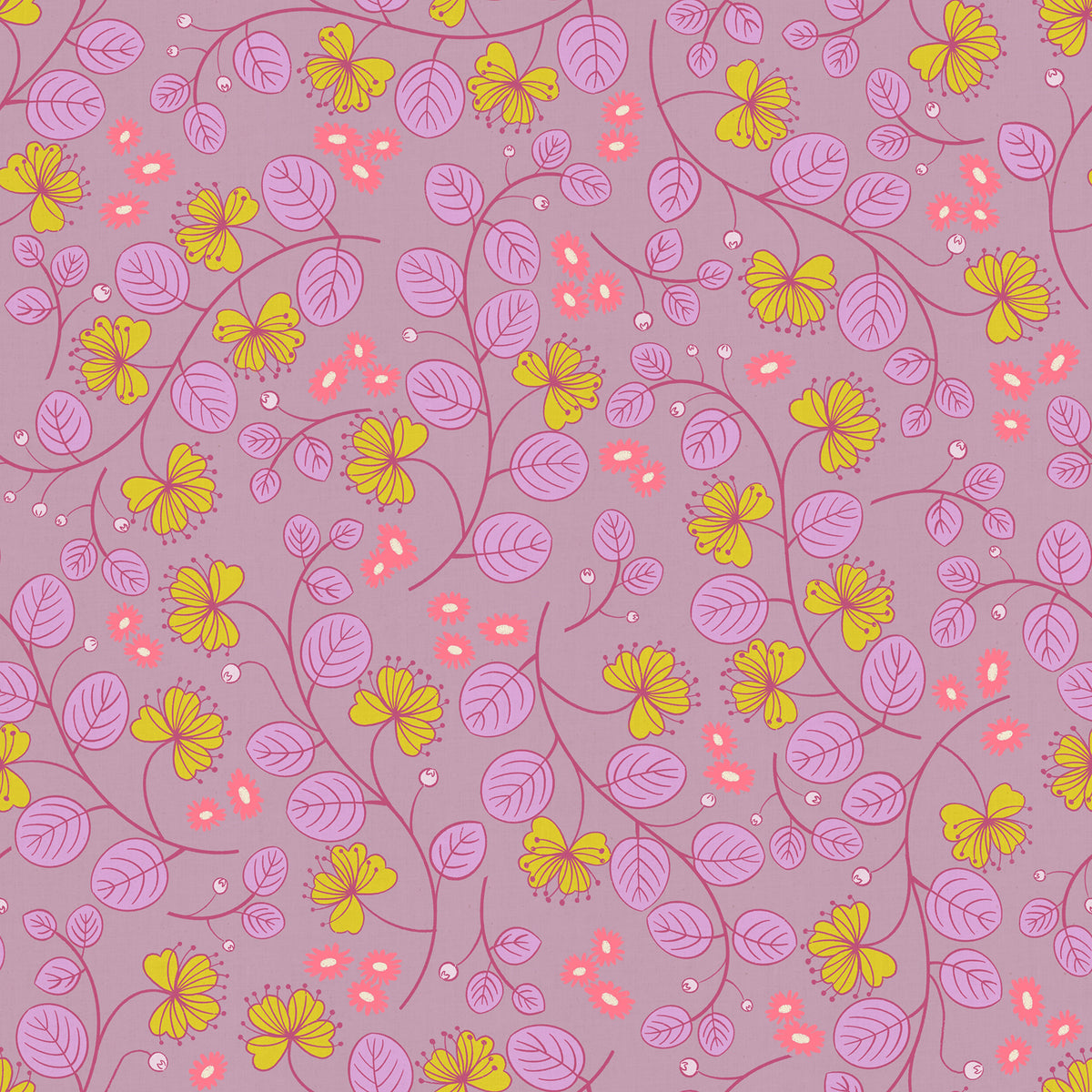 Ruby Star Society-Caper Floral Lilac-fabric-gather here online