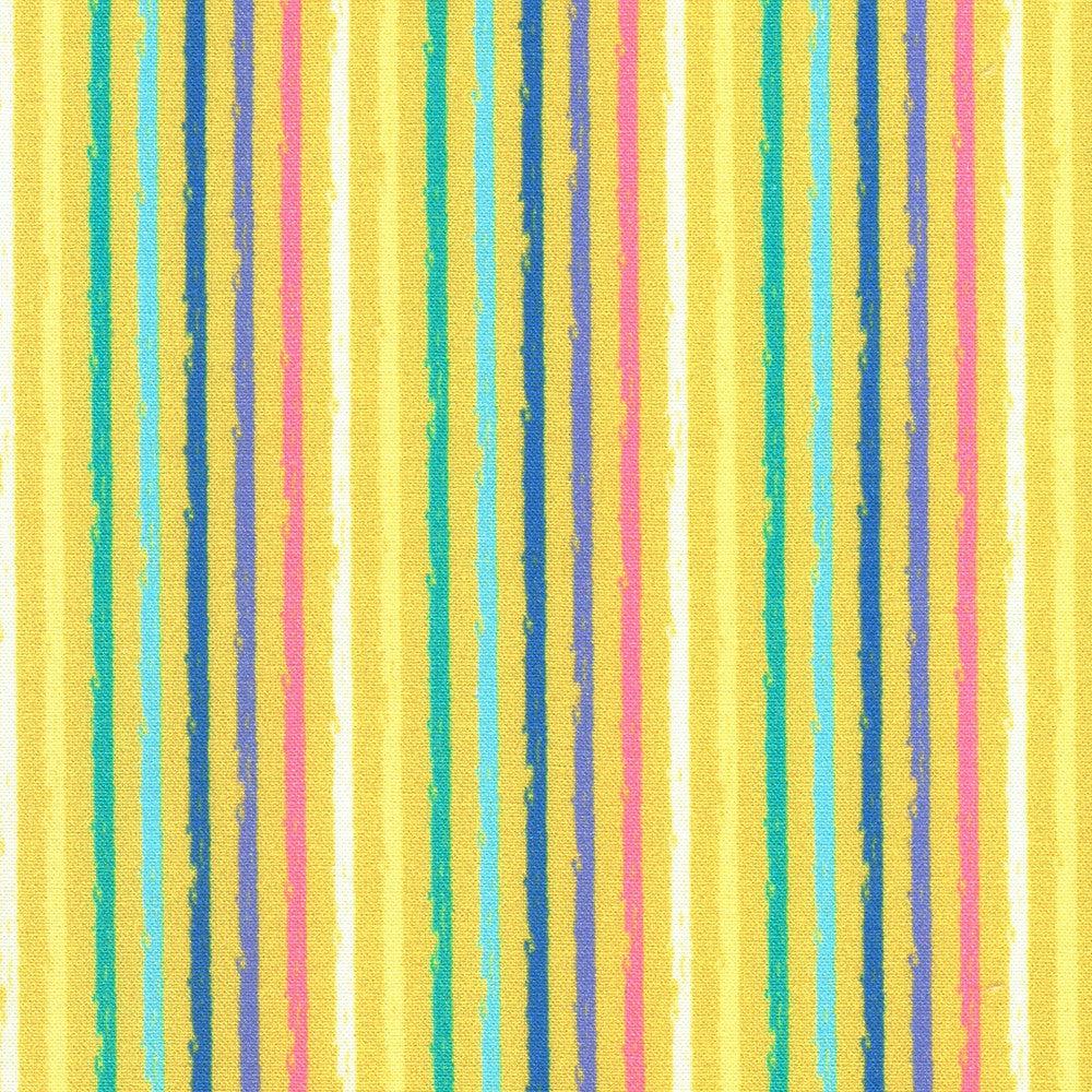 Robert Kaufman-Stripes Buttercup-fabric-gather here online