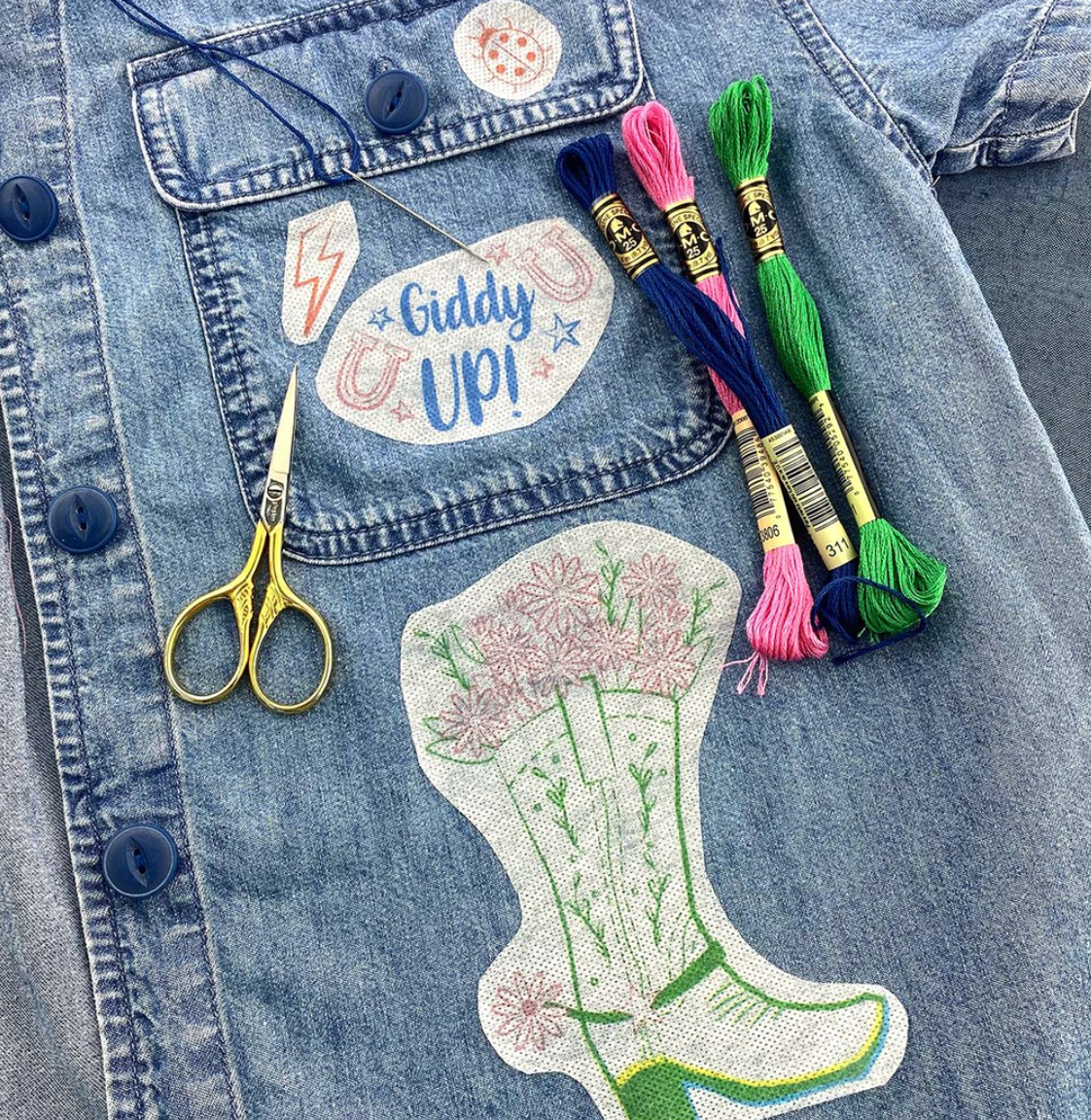 gather here classes-Stick and Stitch Embroidery-class-gather here online