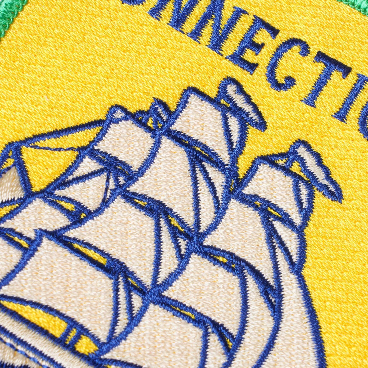 Oxford Pennant-Connecticut Iron-On Patch-patches + pins-gather here online