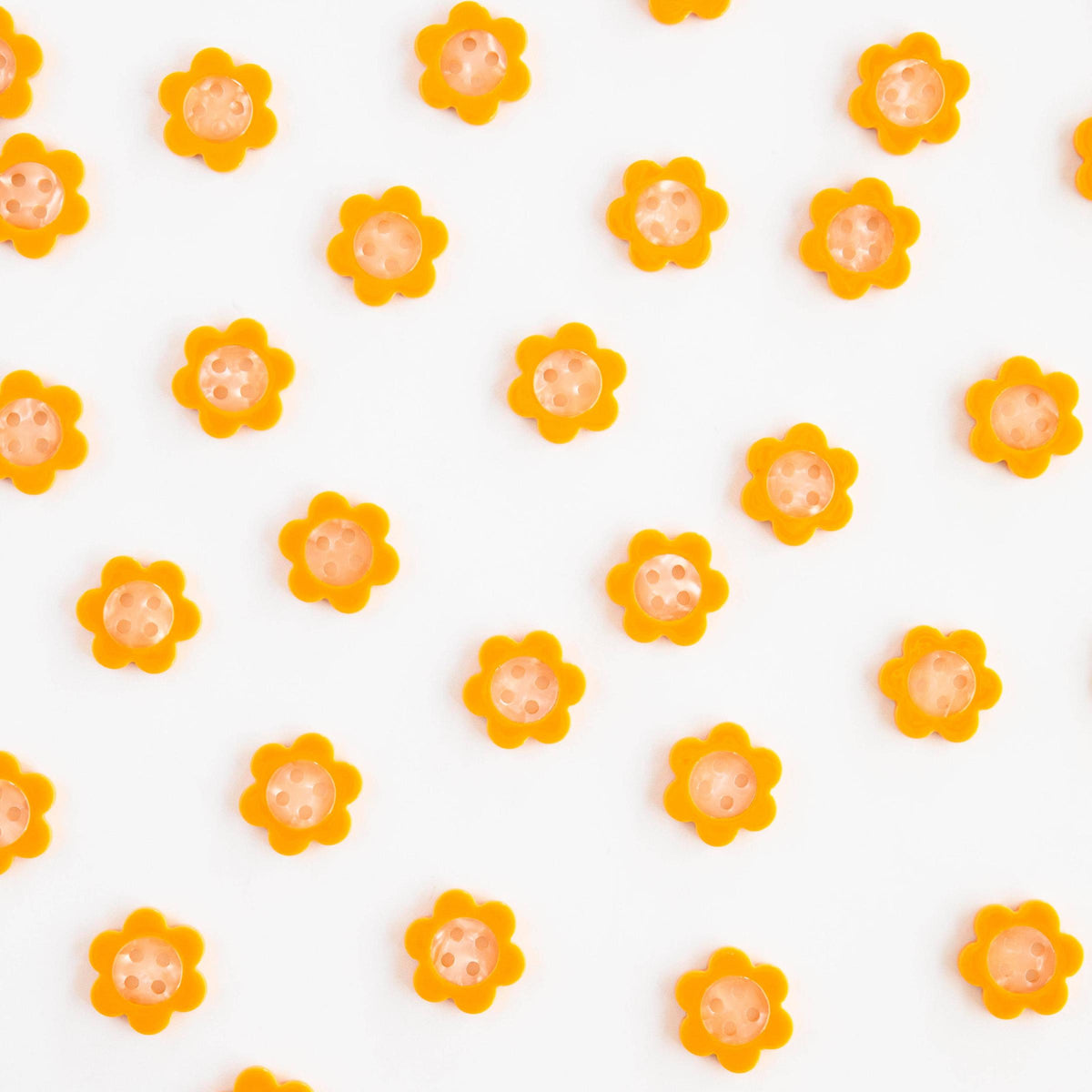 Sarah Hearts-Yellow Daisy Small 5/8" Buttons-button-gather here online
