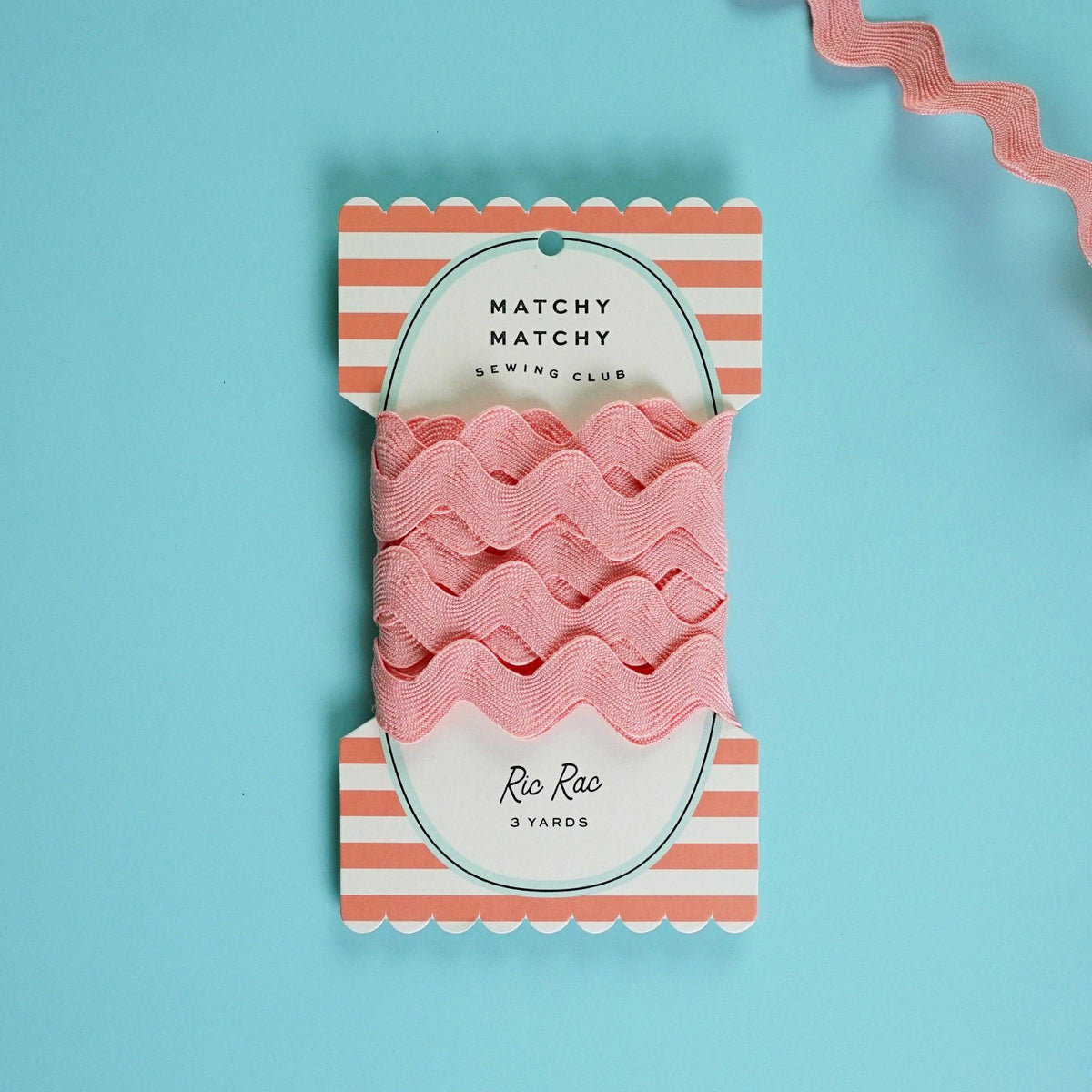 Matchy Matchy Sewing Club-Pink Taffy Big Ric Rac-trim-gather here online