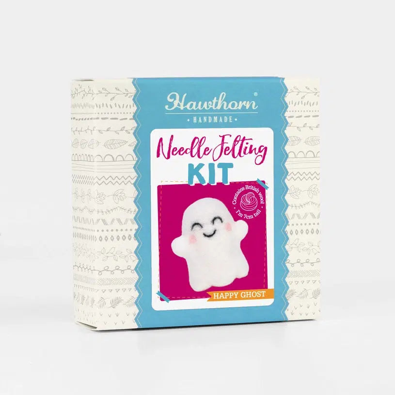 Hawthorn Handmade-Happy Ghost Mini Needle Felting Kit-craft kit-gather here online
