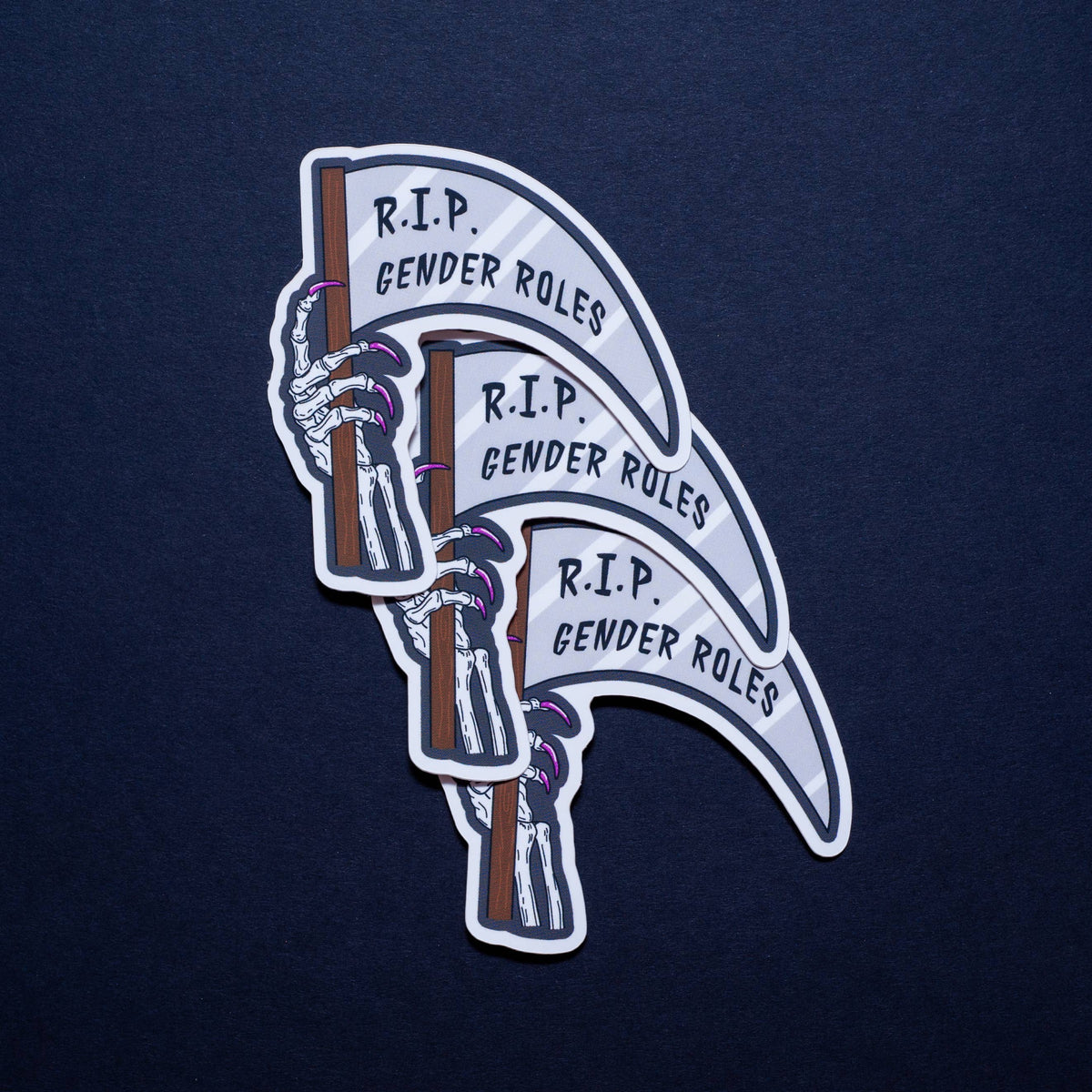 Crafty Queer Studio-RIP Gender Roles Sticker-accessory-gather here online