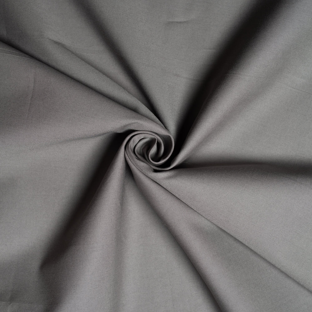 Birch Organic Fabrics-Long Branch Solid Poplin-fabric-Grey-gather here online