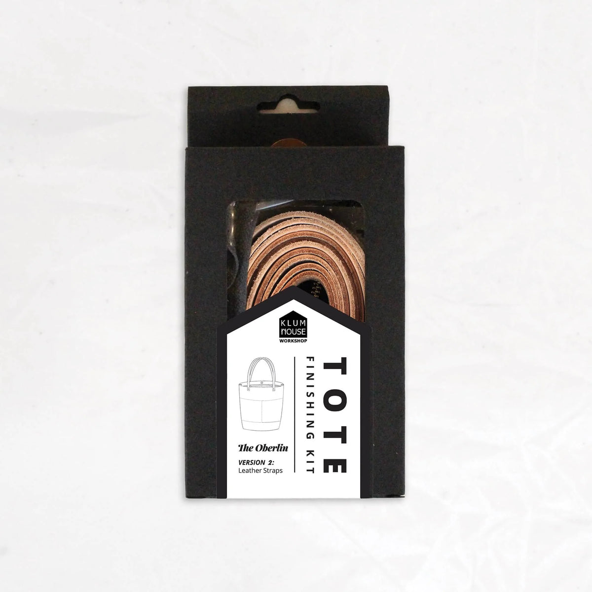 Klum House Workshop-Oberlin Finishing Kit - Chestnut Leather & Antique Brass Hardware-hardware kit-gather here online