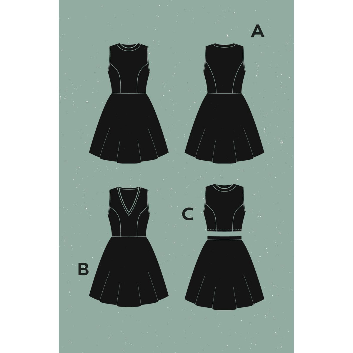 Zéphyr Dress, Top + Skirt Pattern