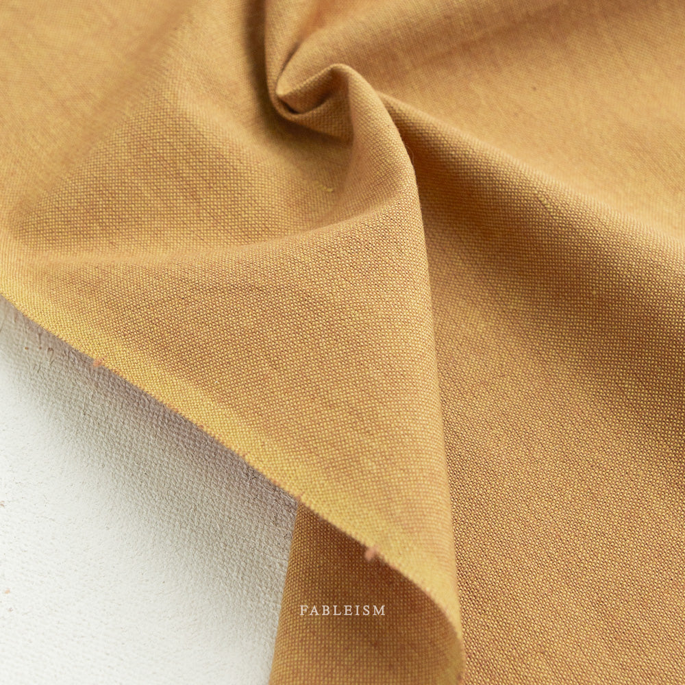 Fableism Supply Co-REMNANT: Watercolor Wovens, Ochre 30% OFF 1.75 yds-fabric remnant-gather here online