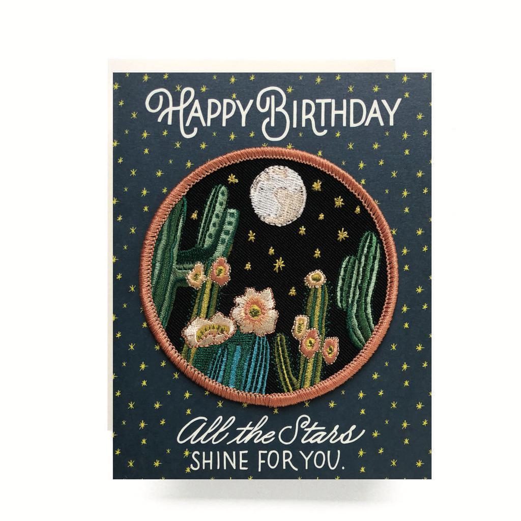 Antiquaria - Night Cactus Patch and Greeting Card - - gatherhereonline.sbs