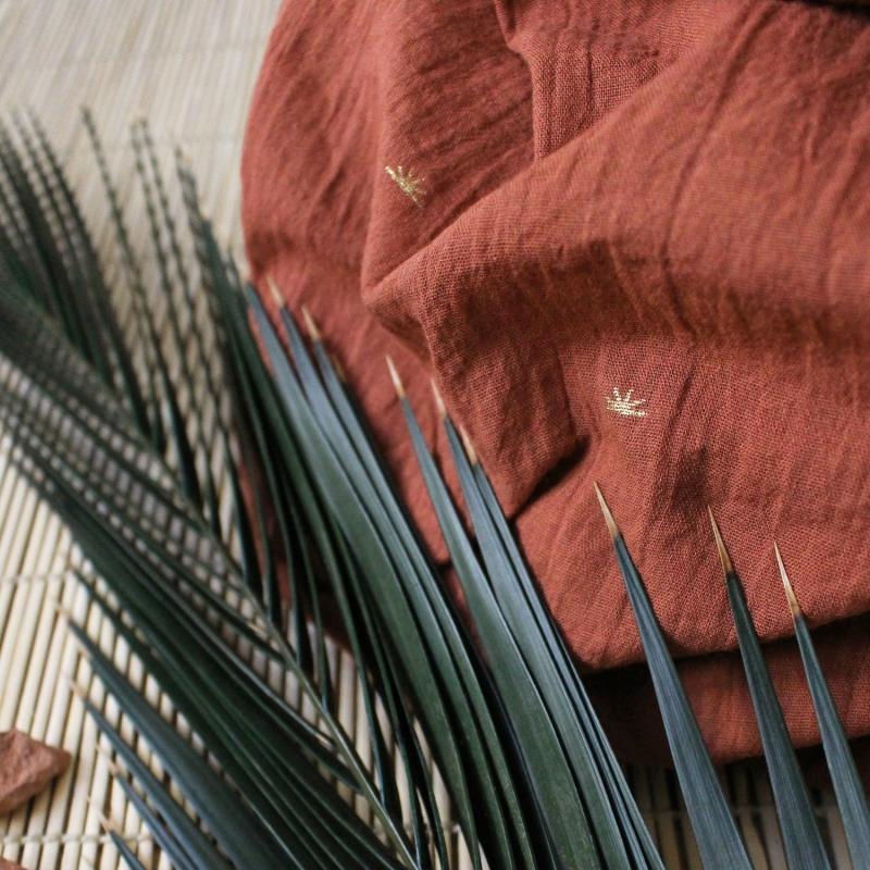 Atelier Brunette - Sunset Chestnut on Cotton Crepe - - gatherhereonline.sbs
