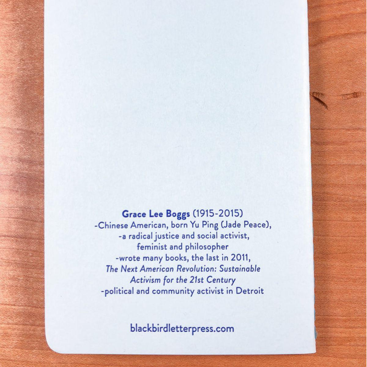 Blackbird Letterpress-Grace Lee Boggs Letterpress Journal-book-gather here online