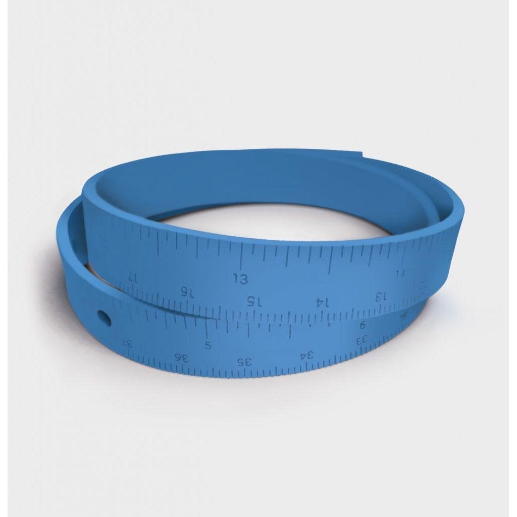 Crossover Industries - Rubber Wrist Ruler Blue - - gatherhereonline.sbs