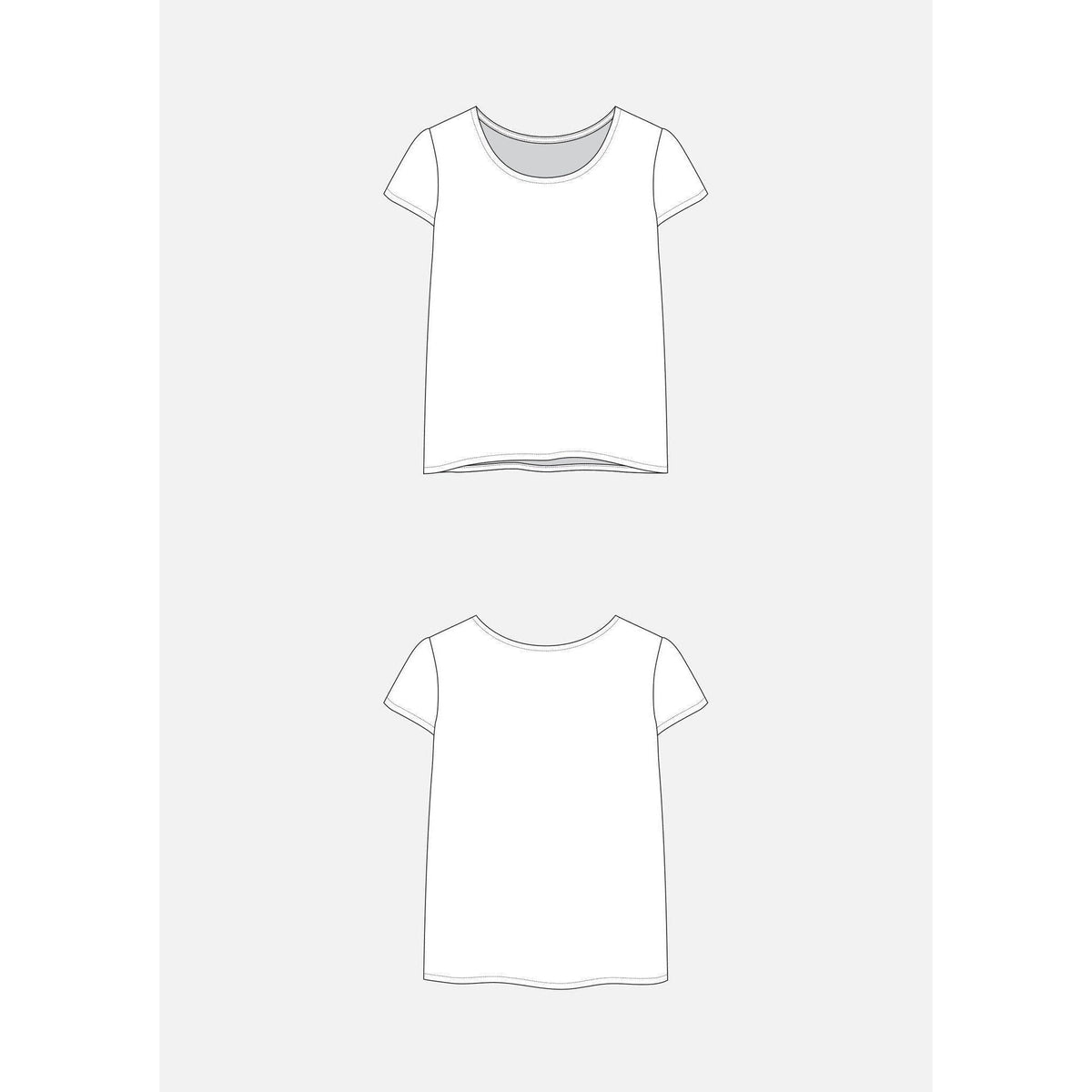 Grainline Studio-Scout Tee Shirt Pattern-sewing pattern-gather here online