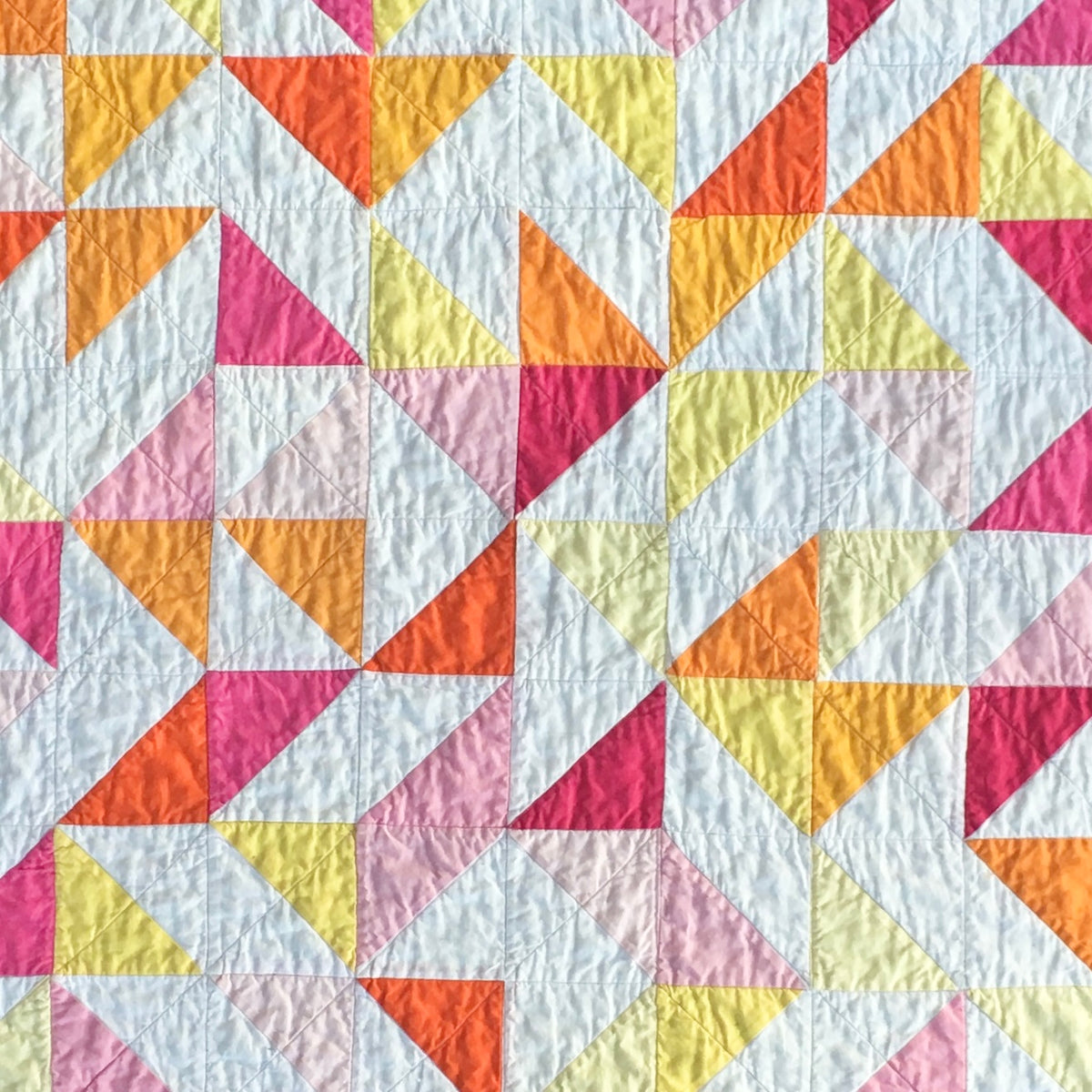 gather here classes-Patchwork Half Square Triangle Quilt Top - 3 sessions-class-gather here online