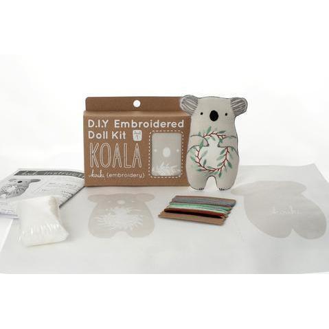 Kiriki Press - Koala DIY Embroidery Kit - Default - gatherhereonline.sbs