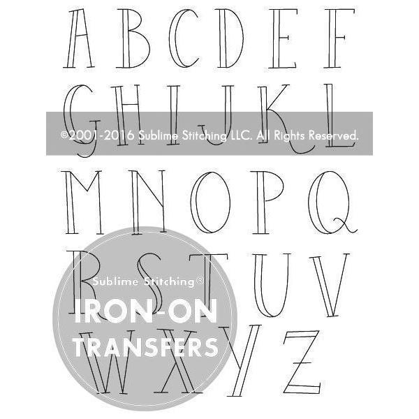 Sublime Stitching - Skinny Letters - Embroidery Pattern - Default - gatherhereonline.sbs