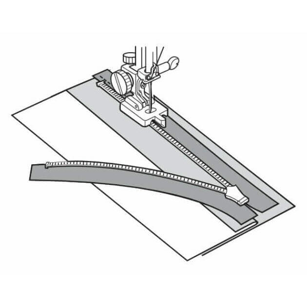 Bernette-b05/sew&go 1 Invisible-zipper foot-sewing machine feet-gather here online