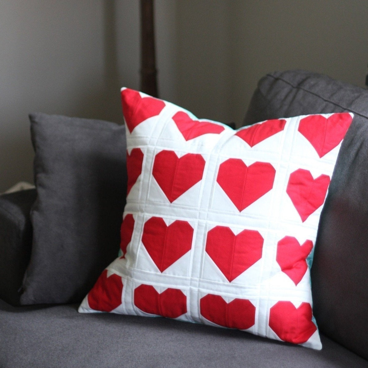 gather here classes - Heart Block pillow - meets twice - Default - gatherhereonline.sbs