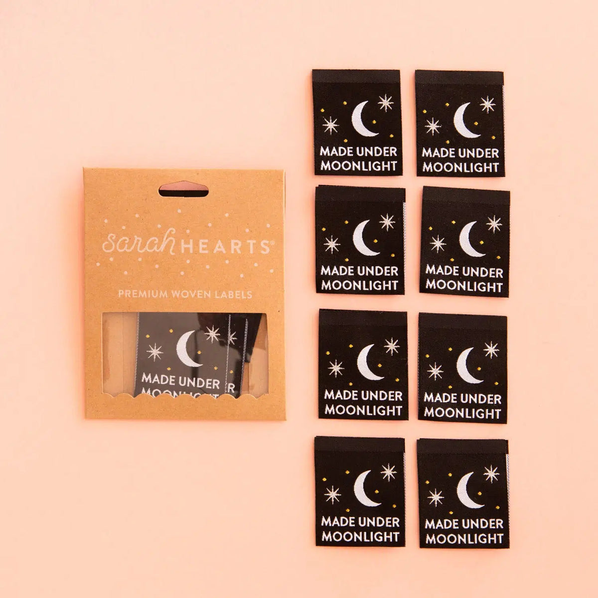 Sarah Hearts-Made Under Moonlight Woven Labels-notion-gather here online